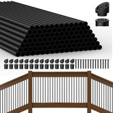 Hypergiant 105-pack 26-inch aluminum balusters for fast railing installation