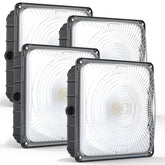 HyperLITE canopy light front view with bright outdoor 45W output.