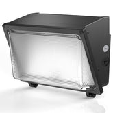 HYPERLITE LED Wall Pack front view highlighting powerful outdoor illumination for yards and entrances.