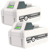 i-Bateria 24V battery pack front view suitable for Snow Joe tools.