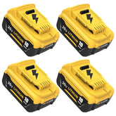 Ibanti 4-pack 10000mAh battery front view for extended cordless power