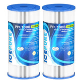 ICEPURE 20-micron 10x4.5-inch whole-house filter removes sediment for cleaner well water.