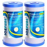 ICEPURE 5-micron 10in sediment filter close-up improves water clarity