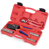 iCRIMP KIT-BJ02 carry case with organized tools for on-site setup.