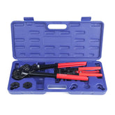 iCRIMP KIT-FACL angle-head crimp tool used in tight under-sink spaces.