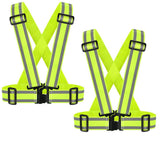 IDOU high visibility vest front view boosts night visibility for runs.