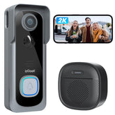 ieGeek doorbell camera with 2K wide-angle view captures visitors at the doorstep