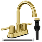 Ifaucet gold brushed finish close-up showing durable, tarnish-resistant craftsmanship