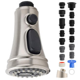 iFealClear universal kitchen sprayer head with 15 adapters for easy compatibility and swift replacement.