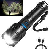 IkeeRuic rechargeable flashlight with high-lumen LED chip for bright visibility