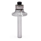 ILOVETOOL brazed diamond radius bit close-up showing precise tile bullnose edge