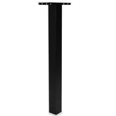 Ilyapa black metal mailbox post for outside with durable weatherproof finish.