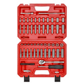 Mayouko 62-piece 1/4-inch drive sockets organized for versatile fastener work