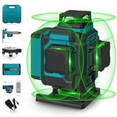 Takamine GM160 Pro 16-Line Green Laser Level | 4x360° Cross Lines, Pulse Mode, Remote