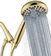 G-Promise Handheld Shower Head – High Pressure, 6 Spray Settings, 4.9-Inch Face, 70–75-Inch Hose