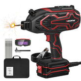 ARCCAPTAIN 140A Handheld Welder – Portable 110V ARC Welder with LED Display, Hot Start, Arc Force, Anti-Stick, Auto-Darkening Goggles