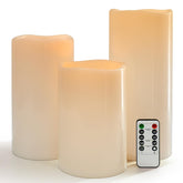 Lumeavetra outdoor candle 8-inch with lifelike glow for porches and paths