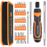 Amartisan 18-in-1 Screwdriver Set (Orange, 34-Piece Multi-bit Screwdriver Set)