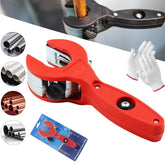 Imgjsx ratcheting tubing cutter 2in1 demonstrates versatile cutting in tight spaces