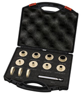 inBovoga brass router bushing set with 11 pieces for precise template work