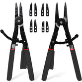 Inchoco Snap Ring Pliers set with 16in internal/external tips for quick maintenance tasks.