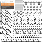 INCLY pegboard hooks collection on wall keeps tools organized.