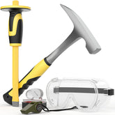 INCLY geology rock pick kit with 32 oz hammer for field sampling and stone exploration