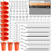 INCLY pegboard-accessory-pack shows 330 pieces for versatile organization
