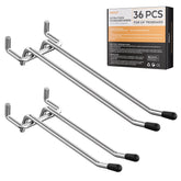 INCLY pegboard hooks with a double-arm design for stable tool hanging.