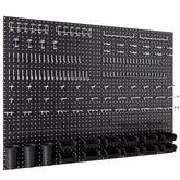 INCLY pegboard six-panel setup for organized wall storage.