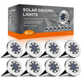 INCX solar light outdoor pack-1 illuminates garden path at night for safe navigation