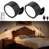 InfraRay wall sconce battery-powered for wireless placement and ambient glow.