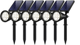 InnoGear outdoor solar lights with adjustable head illuminate garden paths clearly at night