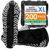Innovative Haus 200-pack black extra-large shoe covers protecting floors from dirt