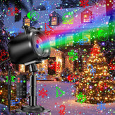 INNOWARMER Christmas Laser Projector outdoor 3 colors lighting a yard with firefly-like dots