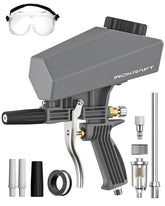InoKraft leak-proof portable sand blaster kit for rust removal in tight spaces.