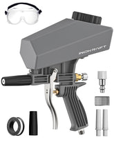 Inokraft sand blaster hopper shown for extended blasting sessions.