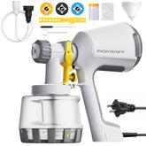 InoKraft Paint Sprayer 600W motor delivers smooth atomization for even coating.