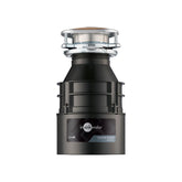 InSinkErator Badger 1 one-third-HP Dura-Drive motor powers quick grinding.