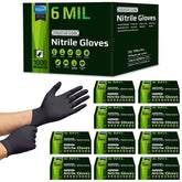 Inspire heavy-duty nitrile gloves with textured fingertips for secure grip in tough tasks
