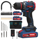 INSPIRITECH 20V brushless drill in action showing power and durability