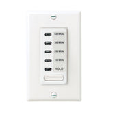 Intermatic EC210WK countdown timer front view shows compact white design for easy energy control.