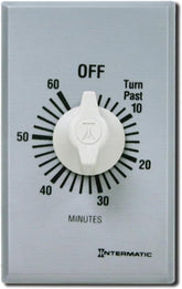 Intermatic SW60MK timer front view showing compact energy-saving design for easy installation.