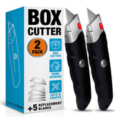 Internet's Best Premium Knife Set with retractable blade for precise cardboard cutting.
