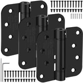 IOQ 4-inch hinge with 5/8 radius for exterior doors; quiet, controlled closing.