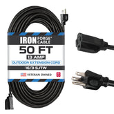 Iron Forge Cable 50ft outdoor extension cord ready for outdoor power needs