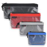 IRONLAND zipper pouches front view for compact on-the-go organization