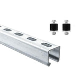 IRONROBUST unistrut channel trolley track 57in for durable overhead mounting.