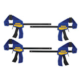 IRWIN Quick-Grip 6in mini bar clamp front view for compact assembly projects.