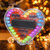 IS ICSTATION Heart Light with 32 LEDs for vibrant desk decor and learning